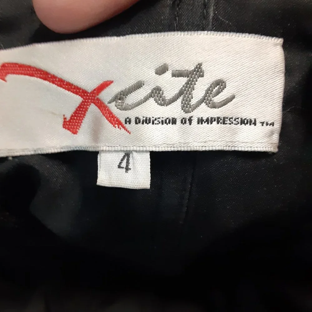 Silver and Black Starry Full-Skirted Prom Dress - Picture 4 of 7